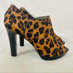 Banana Republic open toe Leopard Bootie